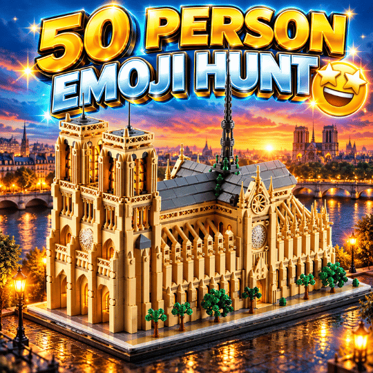 Notre-Dame de Paris SET- 21061 50 PERSON EMOJI HUNT