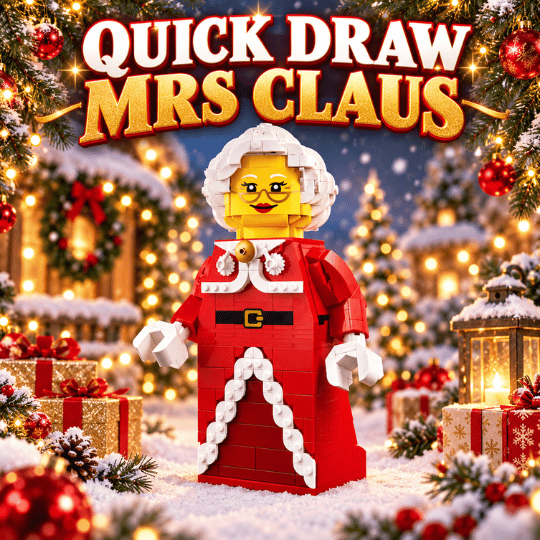 Up-Scaled Mrs. Claus Minifigure