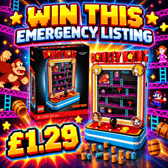 EMERGENCY LISTING Donkey Kong Arcade Set