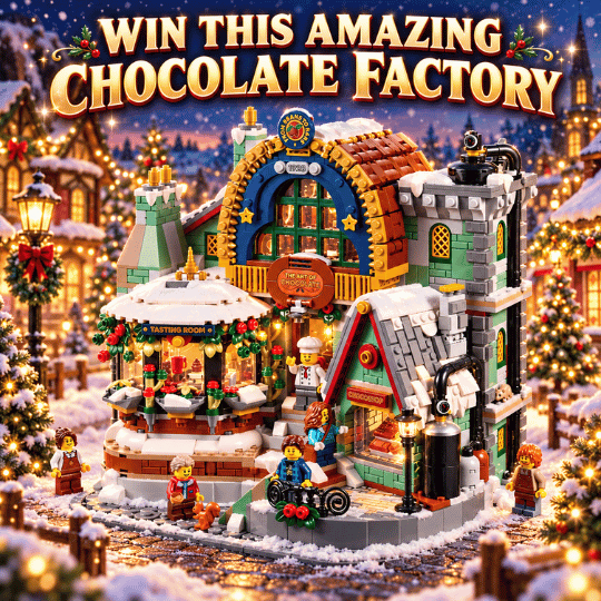 WOW STUNNING - WIN THIS LEGO BRICKLINK CHOCOLATE FACTORY