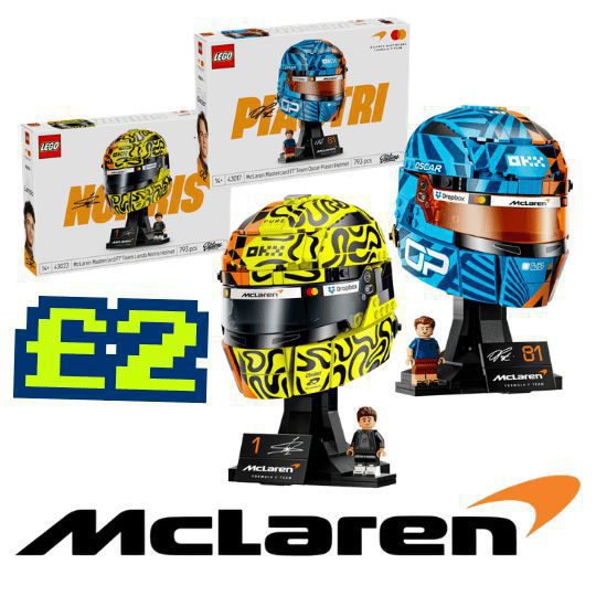 McLaren Mastercard F1® Team Oscar Piastri Helmet - McLaren Mastercard F1® Team Lando Norris Helmet