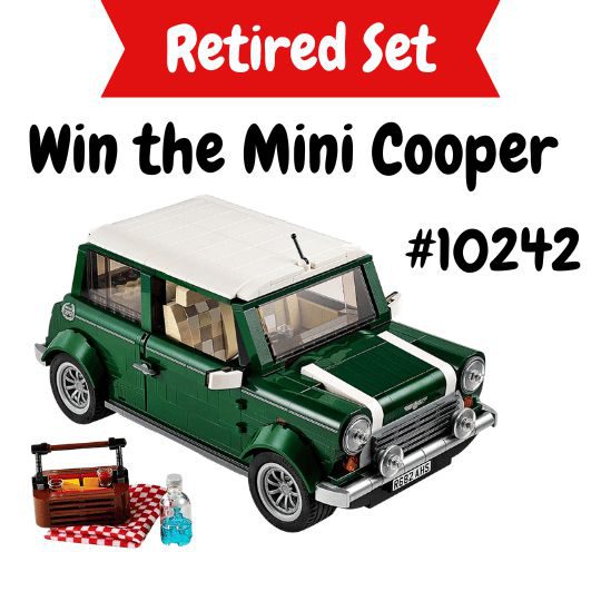 Win the Retired Mini Cooper lego set #10242