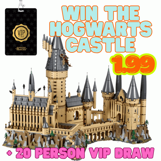 HARRY POTTER HOGWARTS CASTLE PLUS 20x V.I.P DRAW