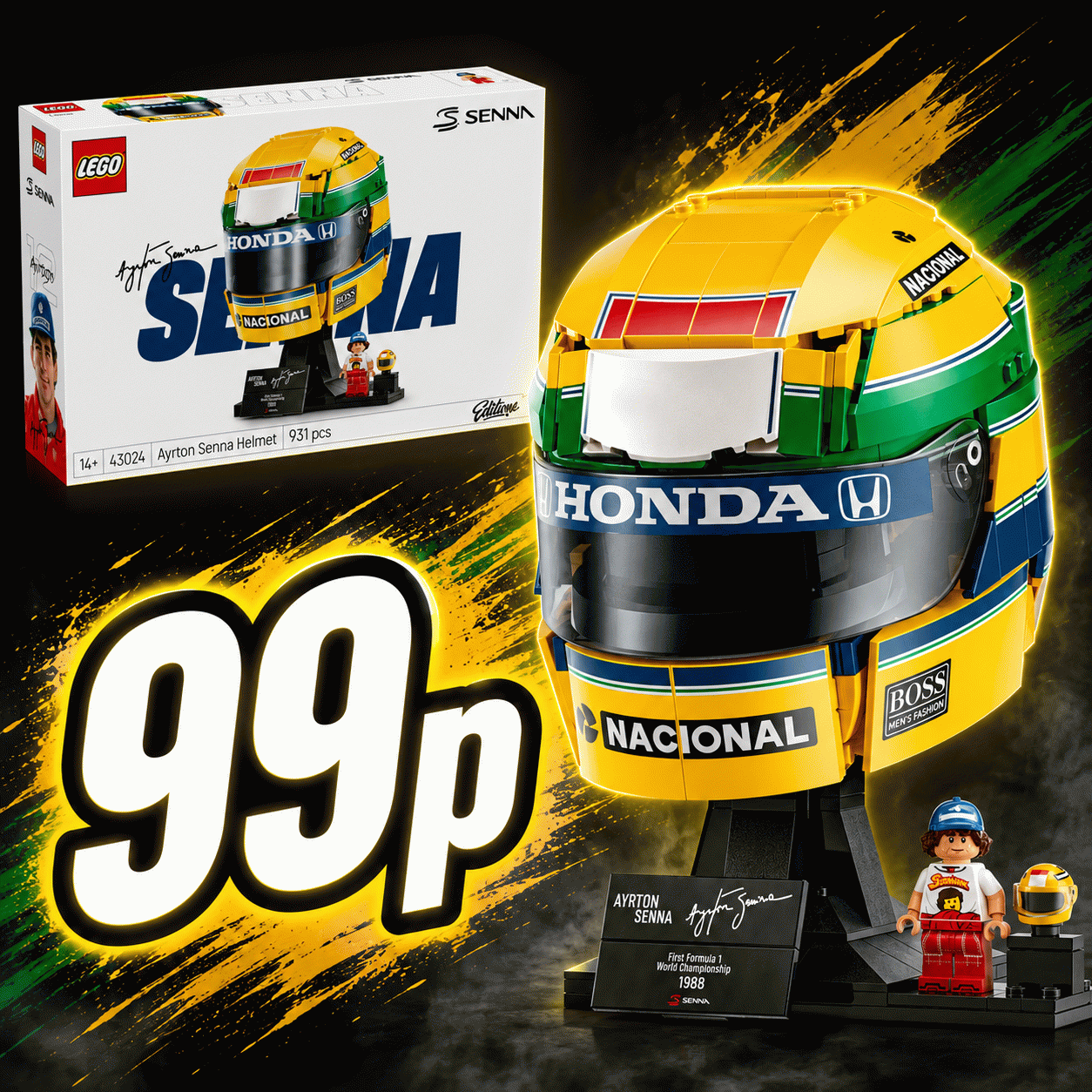 Ayrton Senna Helmet set- 43024