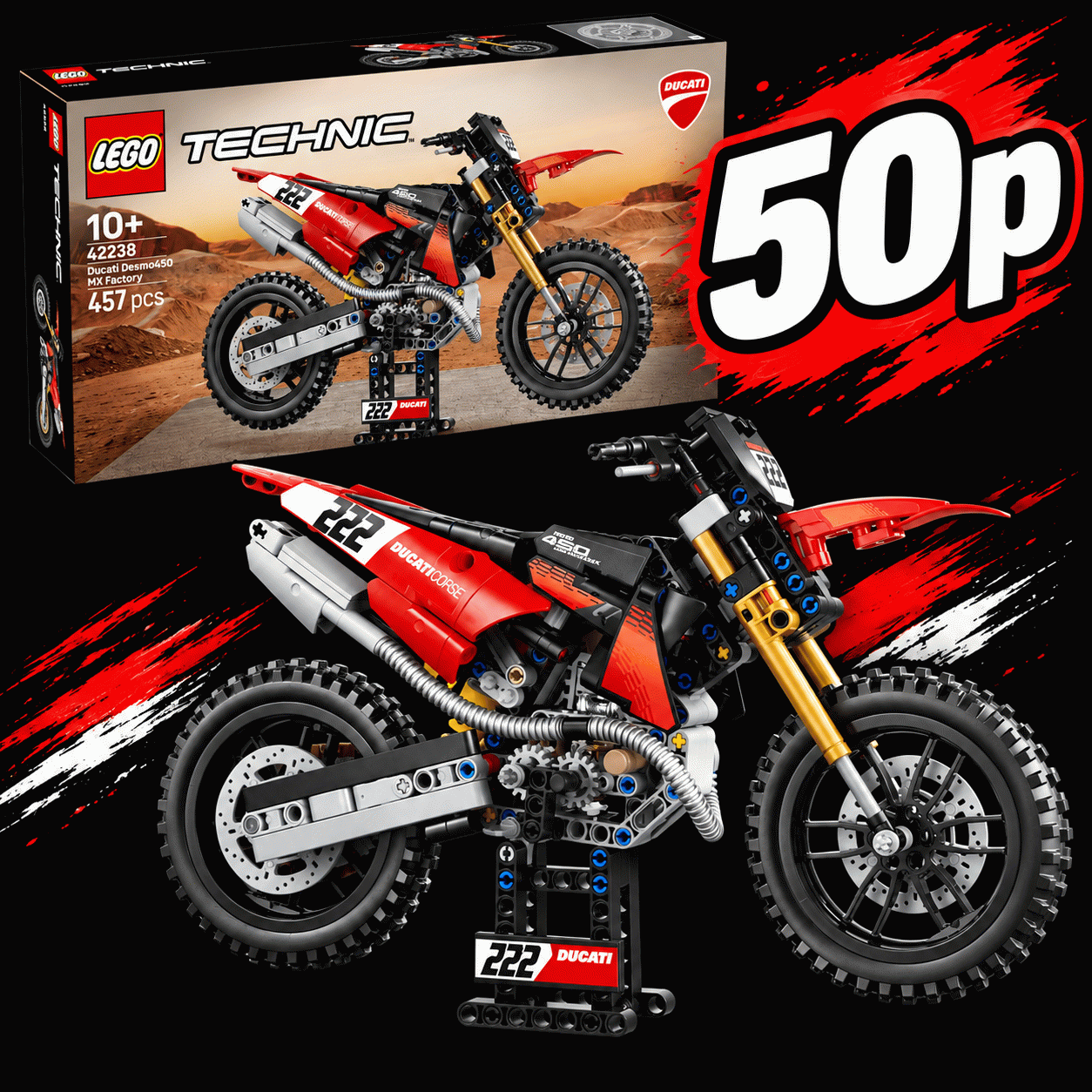 Ducati Desmo450 MX Factory Motorcycle set-42238
