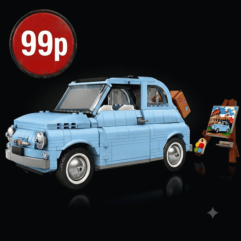 Fiat 500 Blue Retired set-77942