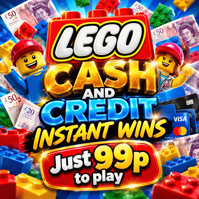Lego Cash,And Credit Instant wins