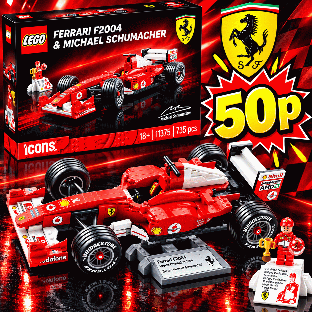 Ferrari F2004 & Michael Schumacher set-11375