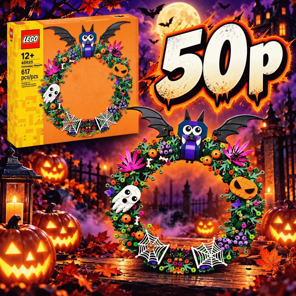 Halloween Wreath set-40825
