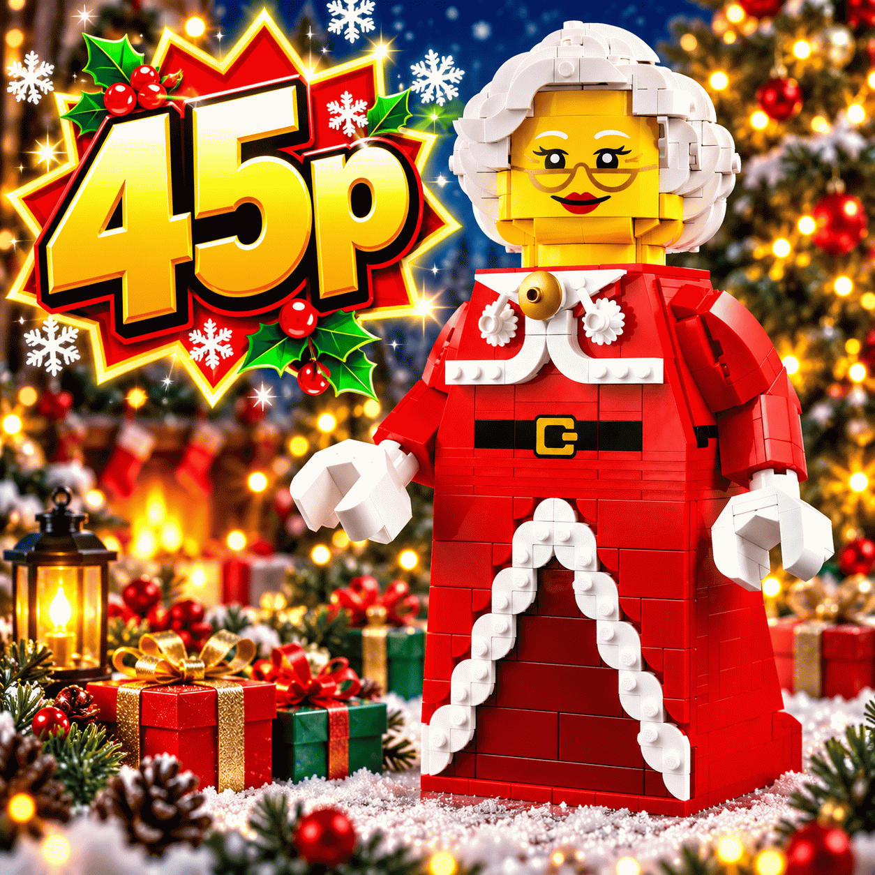 Up-Scaled Mrs. Claus Minifigure set-40875