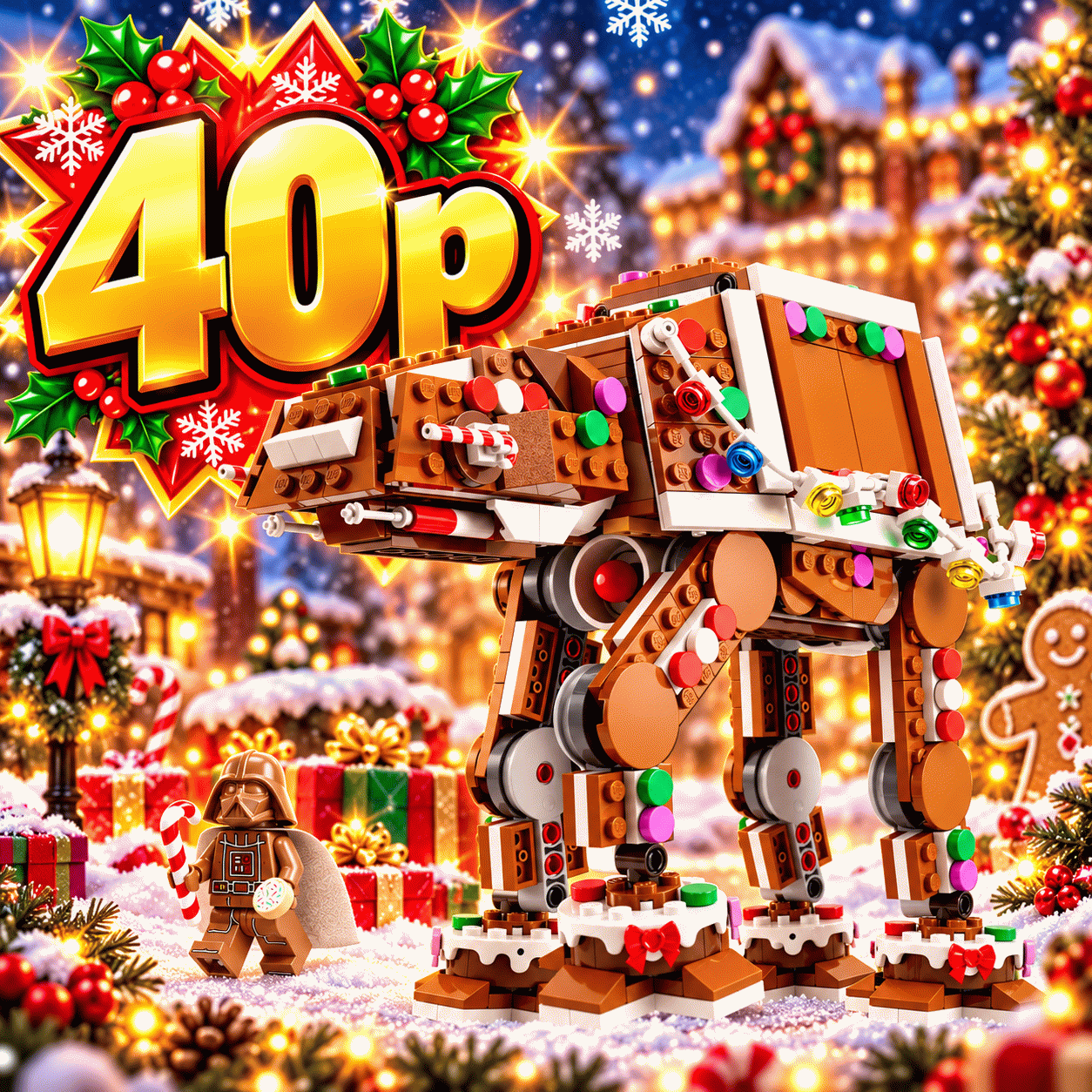 Gingerbread AT-AT™ Walker set-40806
