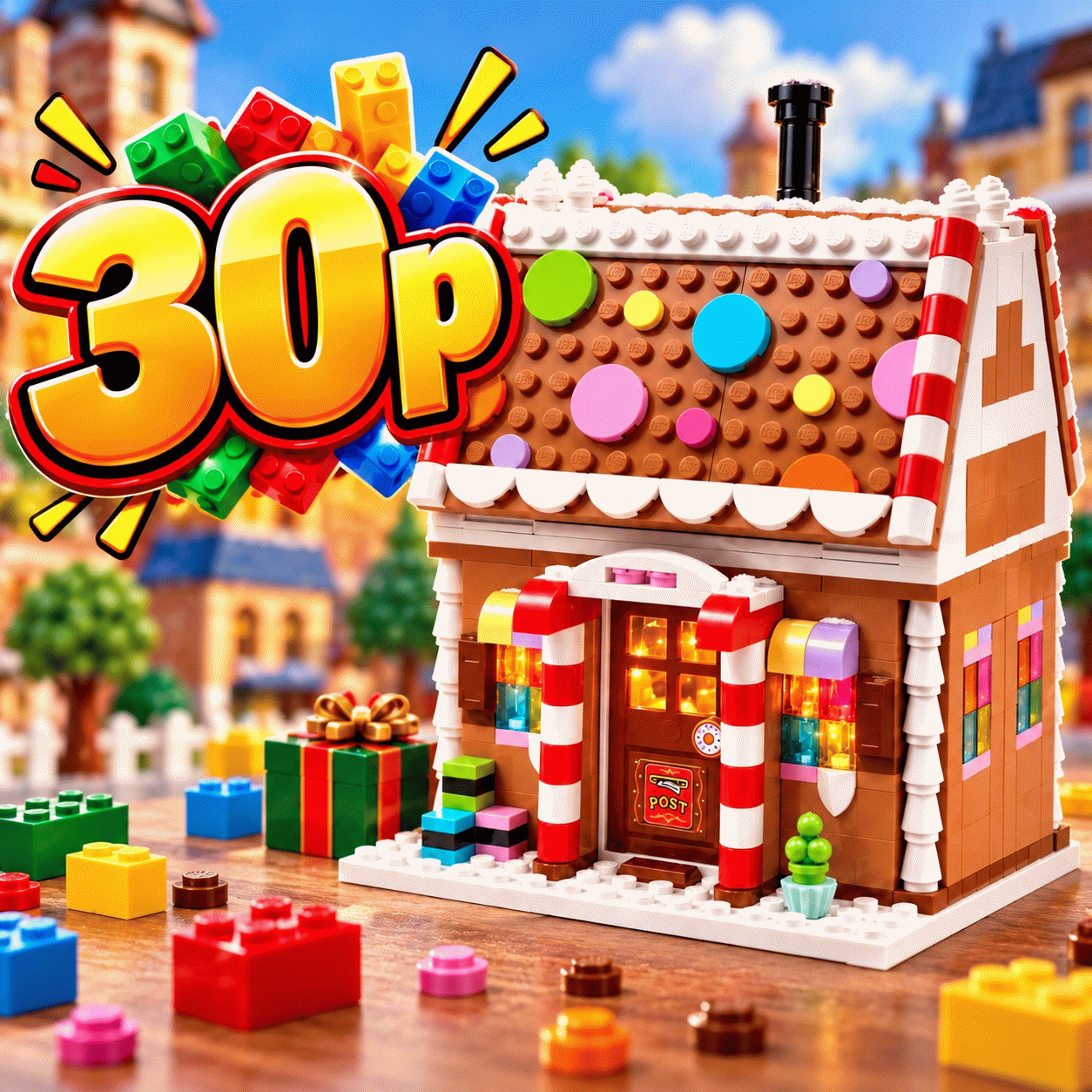 Festive Gingerbread House SET-40809