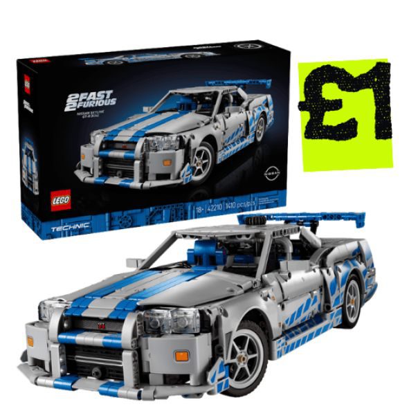 Fast 2 Furious Nissan Skyline GT-R (R34) Car set-42210